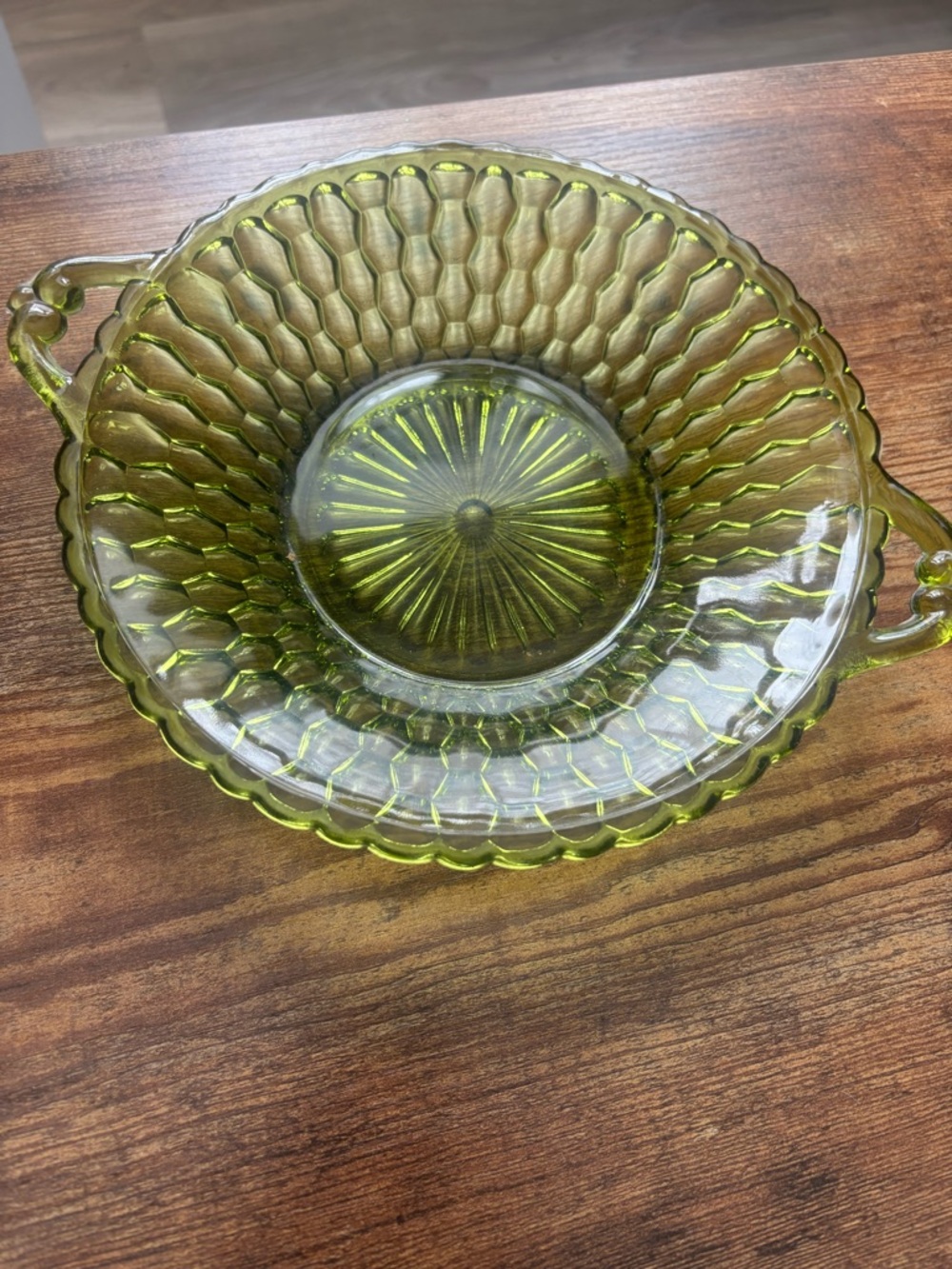 Vintage green dish